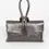Thumbnail: Gun Metal Italian Leather Wristlet Bag
