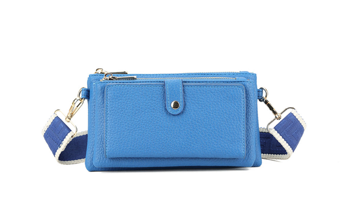 Royal Blue Mini Bag with Purse