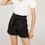 Thumbnail: Stretch Paper Bag Shorts Black