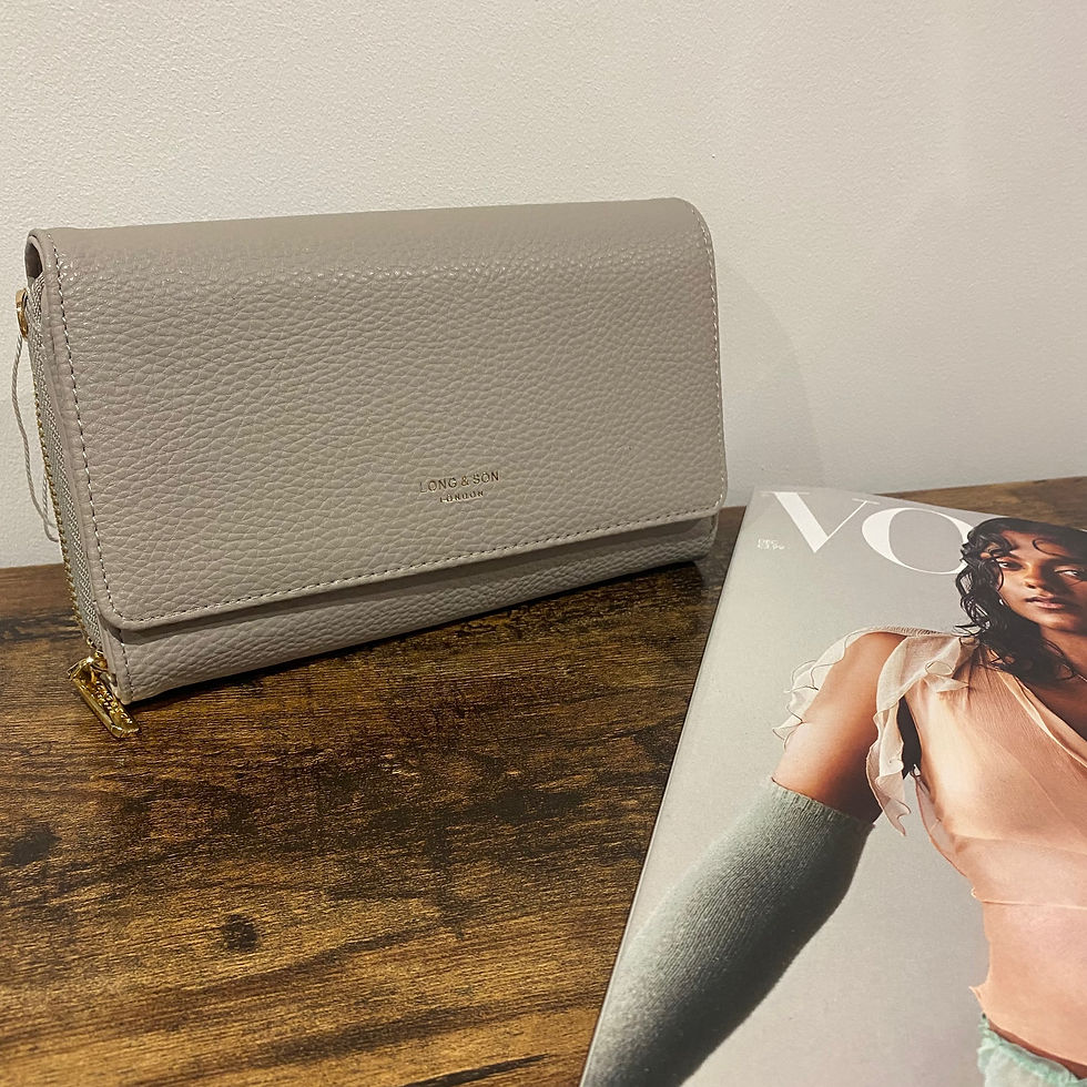 Thumbnail: Light grey crossbody handbag 
