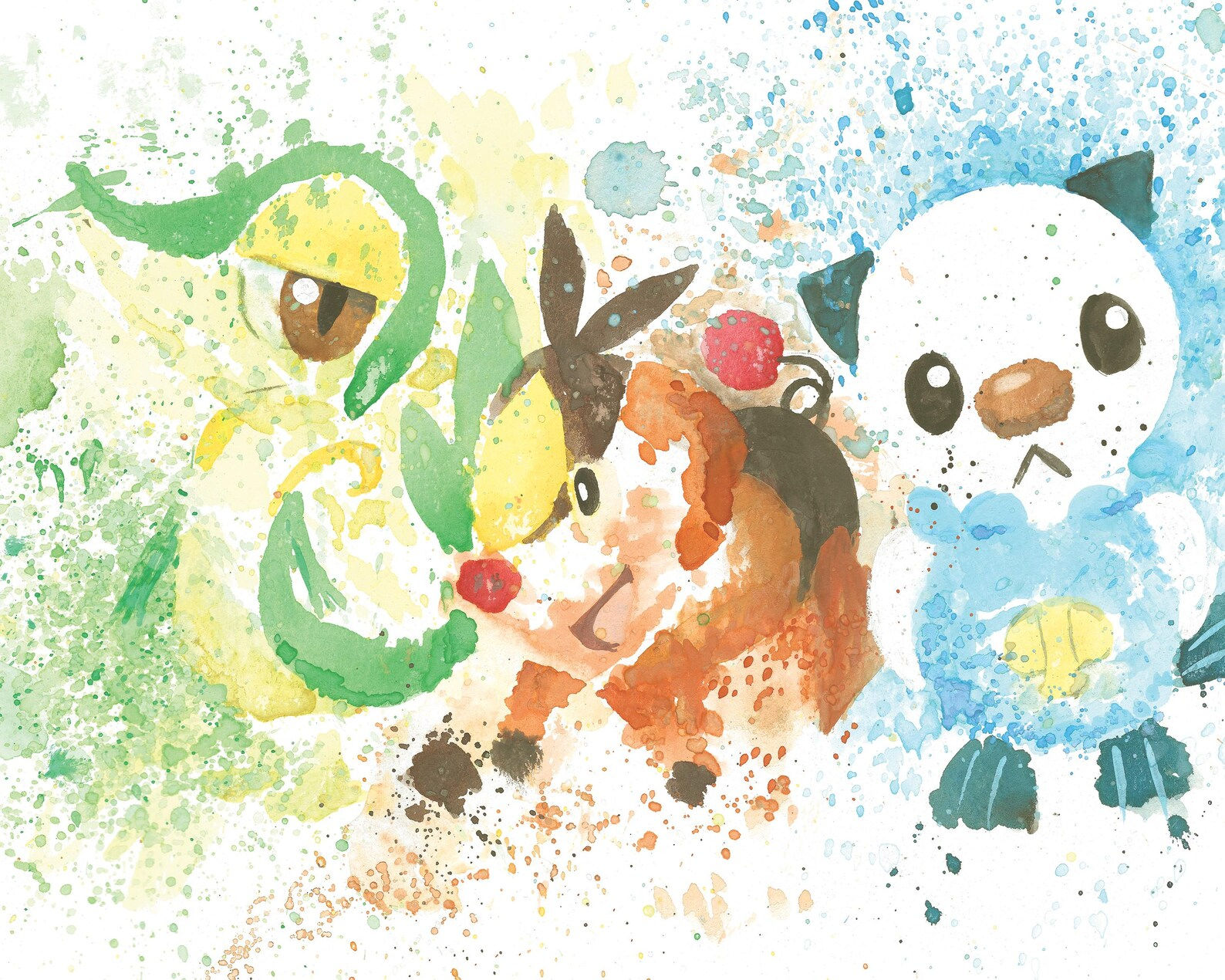 Unova Watercolor Art Print   |   Animals