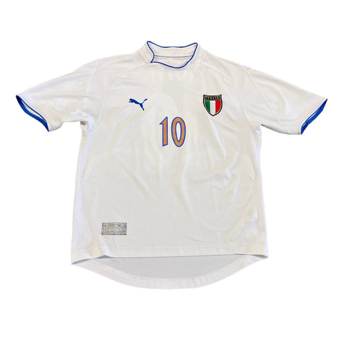 イタリア代表 PUMA ホーム ユニフォーム Totti トッティ XL相当 Puma Men's TOTTI Italy Away Soccer Jersey, 756981-08, White