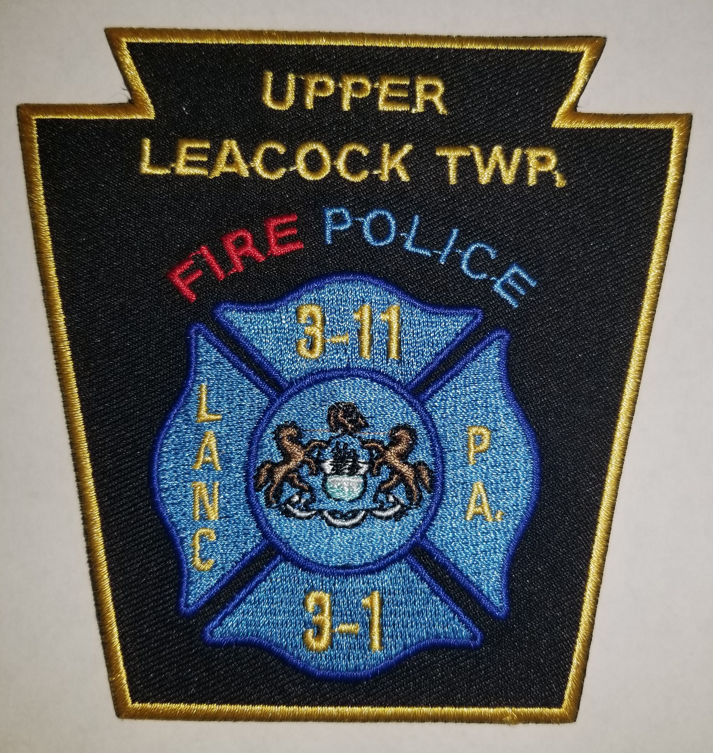 Upper Leacock Township Fire Police PA La