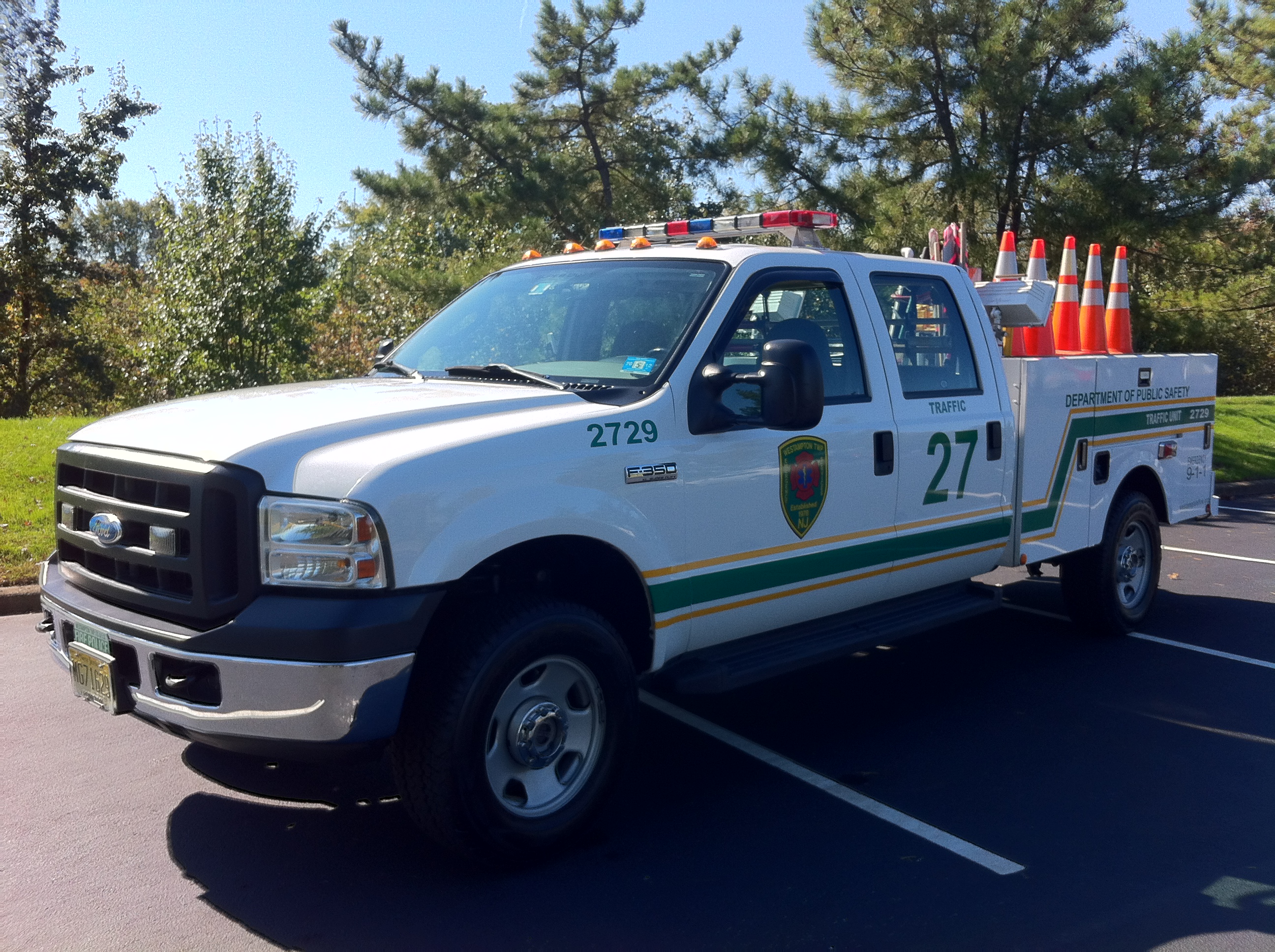 Westamton Township NJ Utility 2729 Traffic 27 Fire Police 1