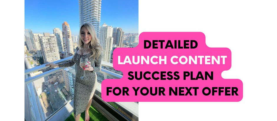 Launch Content For Your First 5-Figure Launch