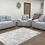 Thumbnail: Torino Sofa Grey 3+2+1 Set