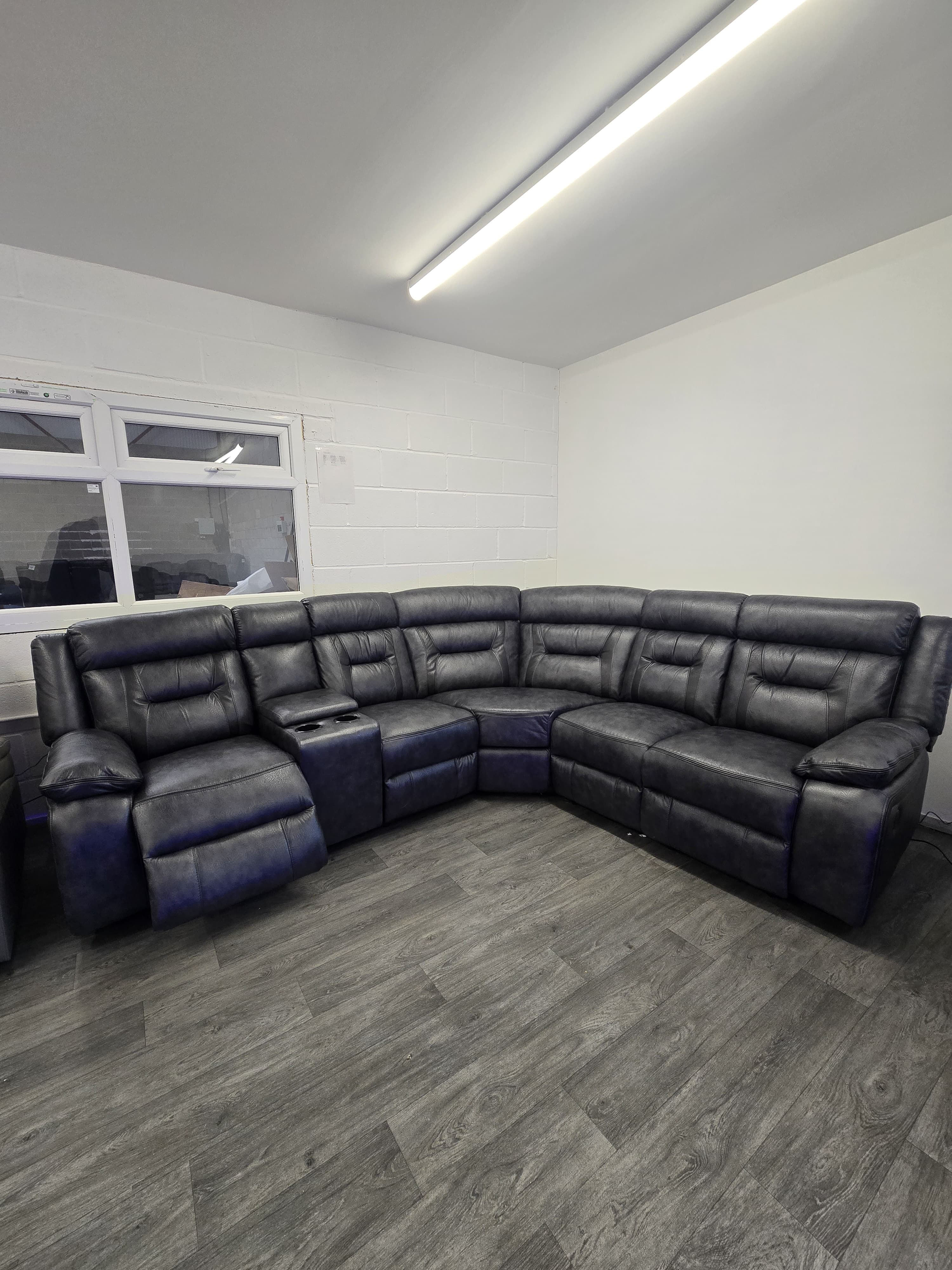 Nova Electric Grey Corner Sofa