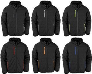 R240X - Blusão acolchoado black compass reciclado