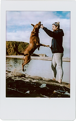Fuji instax mini film portrait of Gabby Smarr of Foreverly Glad destination wedding photography California Coast