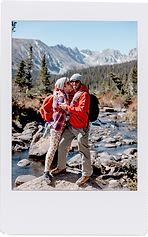 Fuji instax mini film portrait of Gabby Smarr of Foreverly Glad destination wedding photography Rocky Mountain National Park