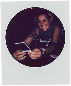 Polaroid of Gabby Smarr of Foreverly Glad with You destination wedding photography. 