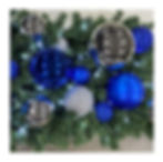 Blue Ornament Garland