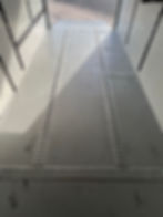 Interior cargo floor of trailers with logistic tracks.