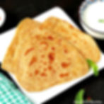 Plain Paratha with curd