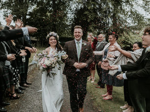 A Summer Wildflower Meadow City Wedding, Glasgow