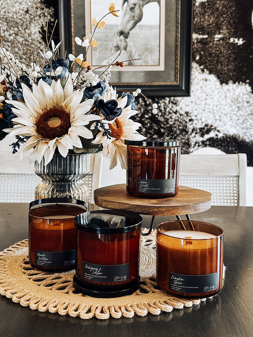 Thumbnail: Fall  15oz  Classic Amber Jar Candle 