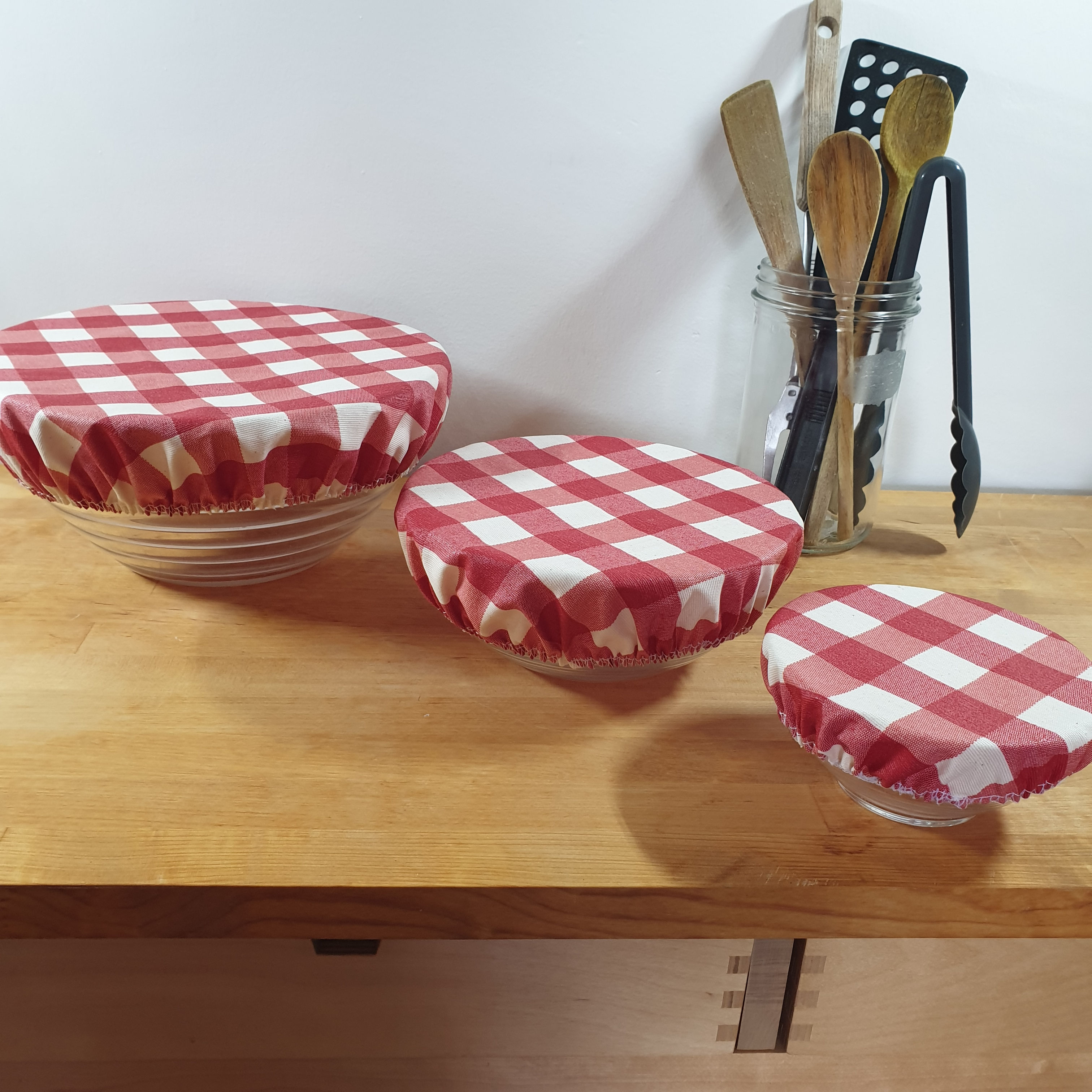 CHARLOTTES ALIMENTAIRES lot de 3 VIchy Rouge