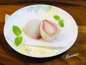 だんご粉でいちご大福！