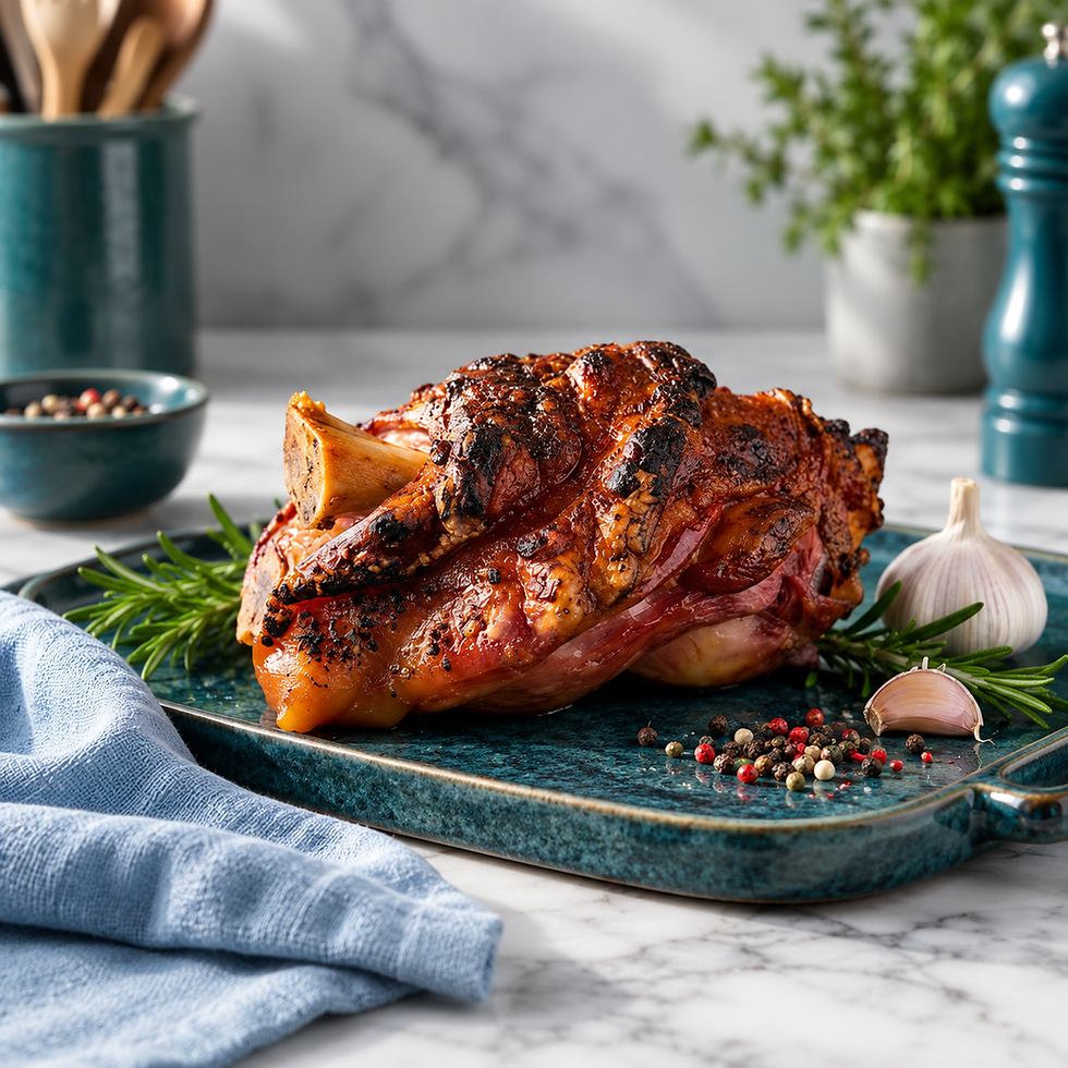 British Gammon Hock – Approx. 1.3kg serving suggestion