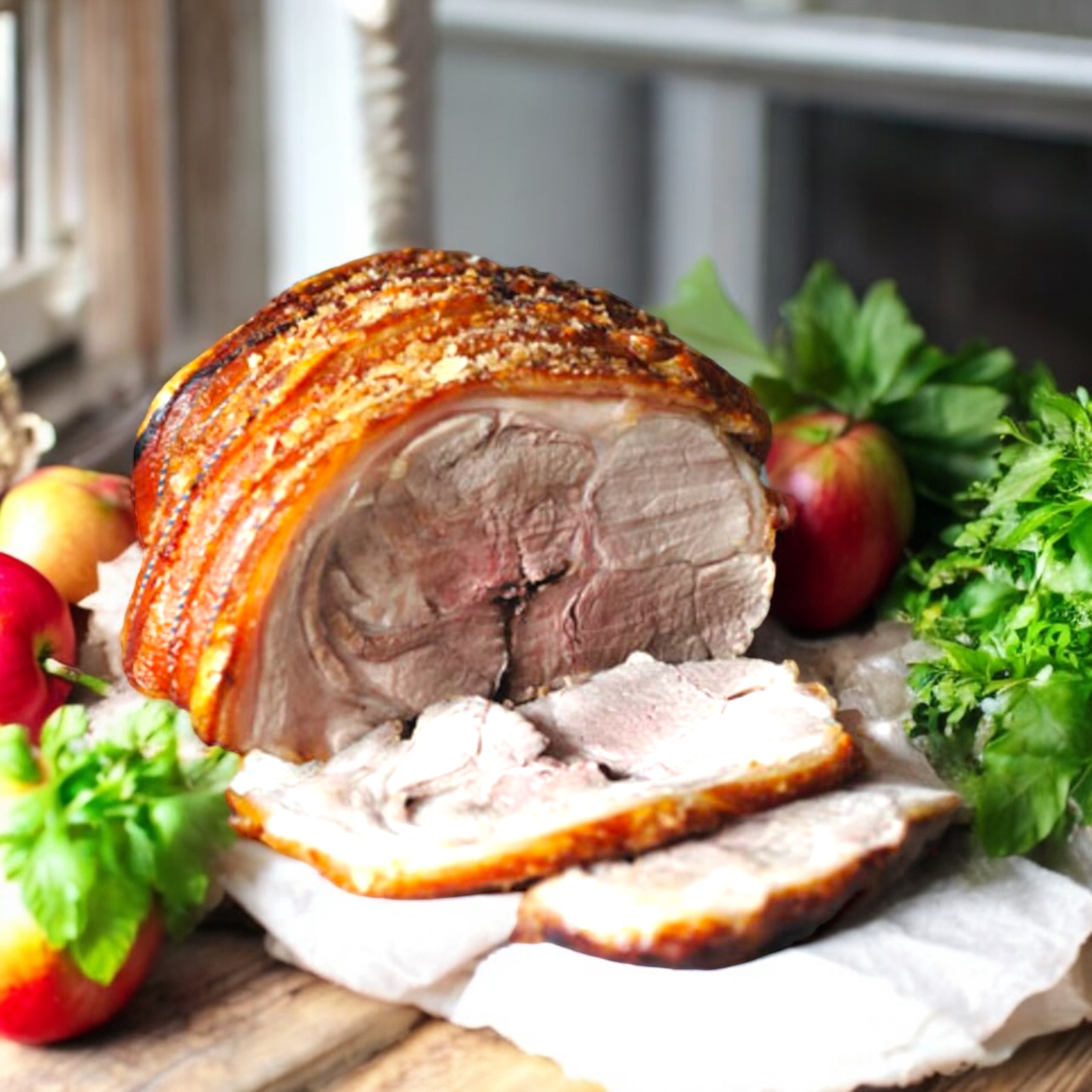 British pork shoulder from the Malpas Farm Shop range.