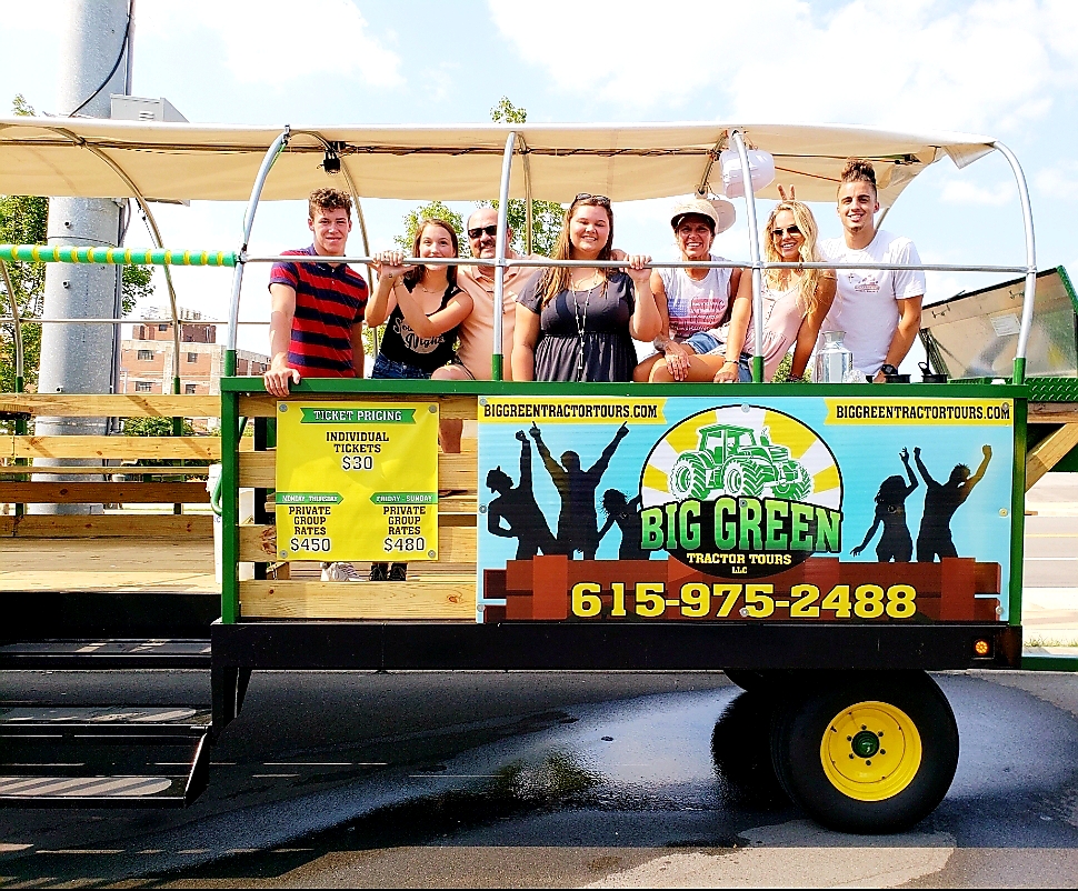 Nashville Tour United States Big Green Tractor Tours