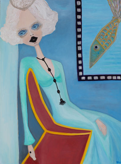 Mademoiselle X, 2025, 48x36, Acrylic and Oil on Canvas.jpg