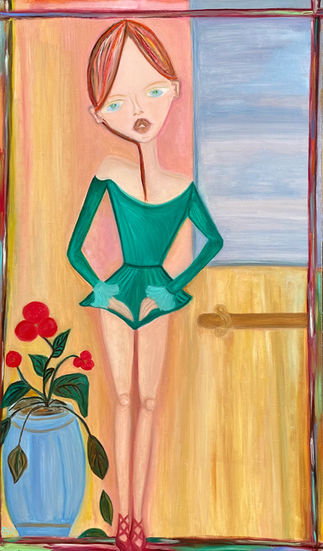 The Audition, 2026, Oil on Linen, 60 x 36 .jpg