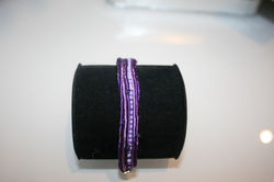 Pulsera soutache trio de malvas