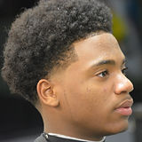 afro with blow out