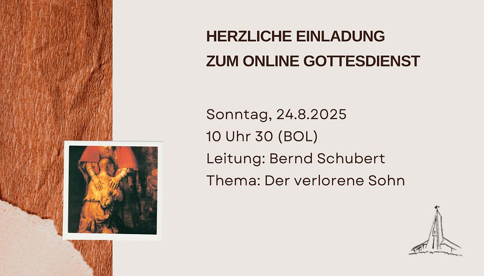 Online-Gottesdienst einschl. Bildmeditation