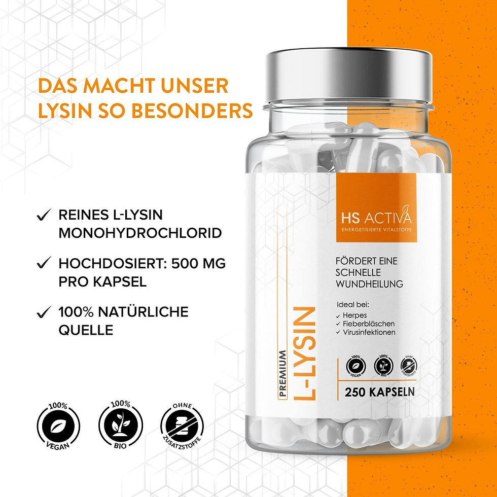 Miniaturbild: L-Lysin (250 Kapseln)