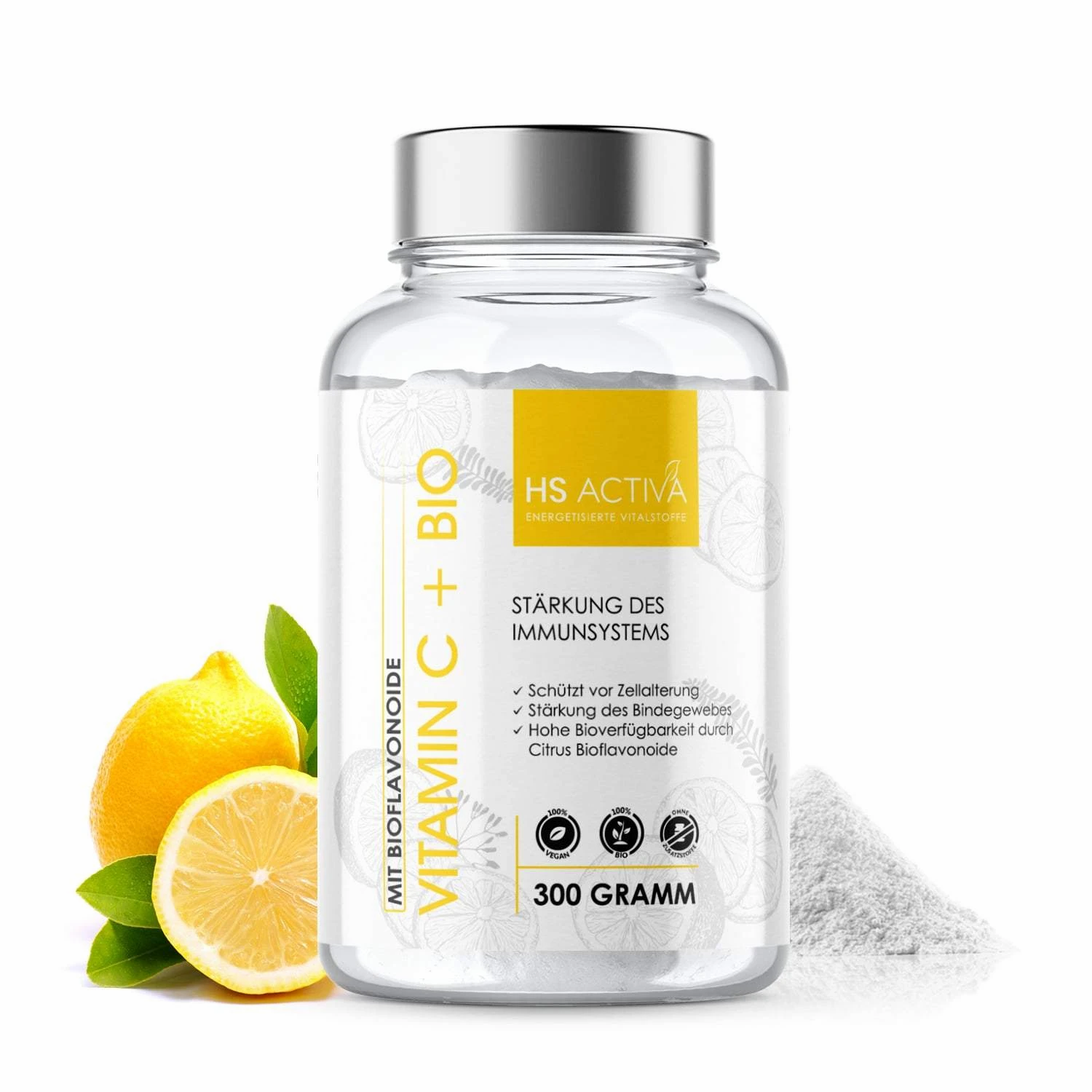 Vitamin-C + Bio Flavonoide  (300g Pulver )