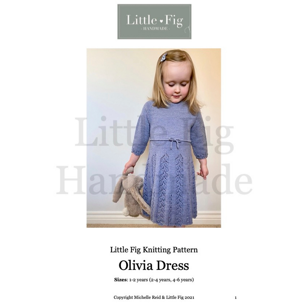 Thumbnail: OLIVIA Lace Knit Dress PDF Knitting Pattern