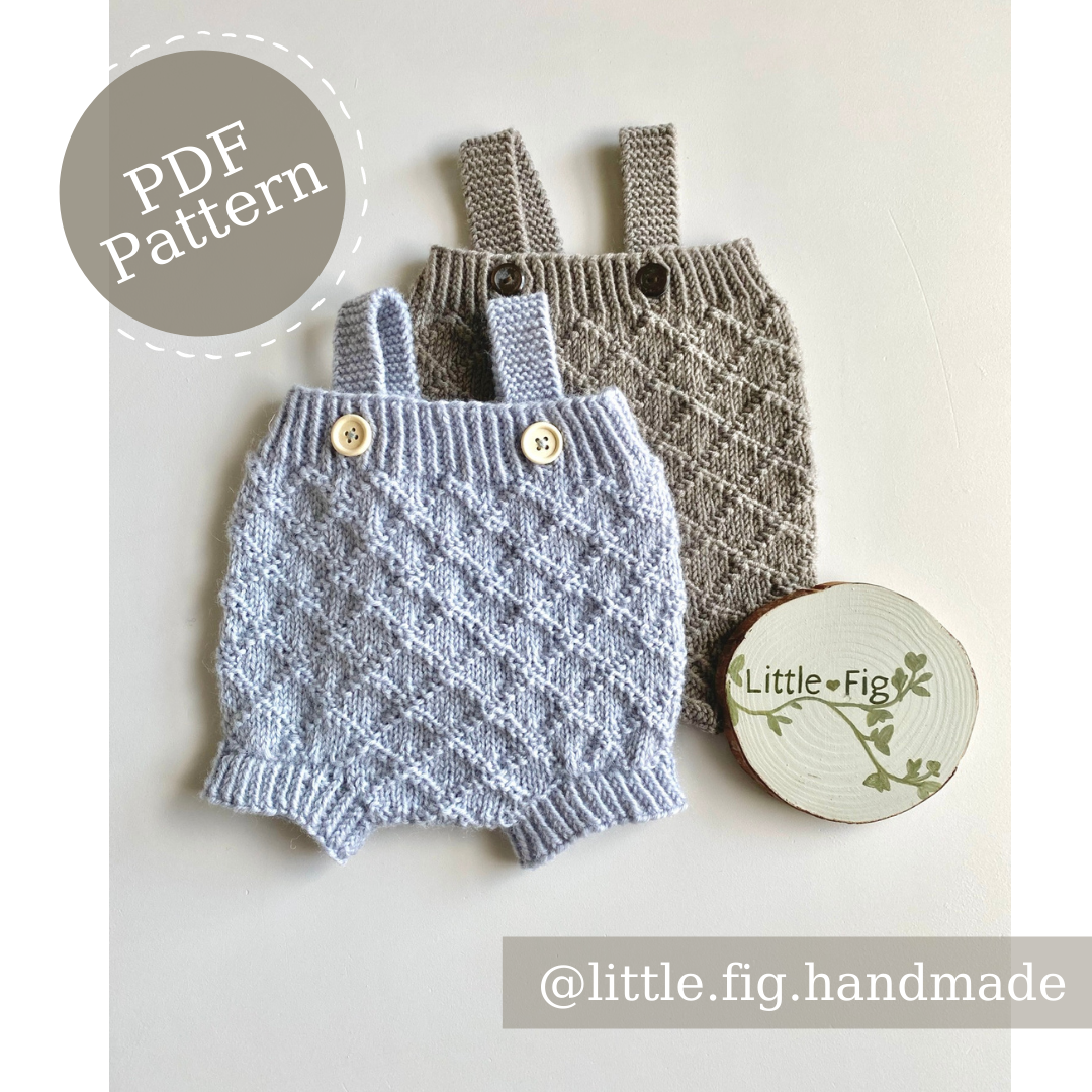 FINLEY Diamond Long Pants PDF Knitting Pattern