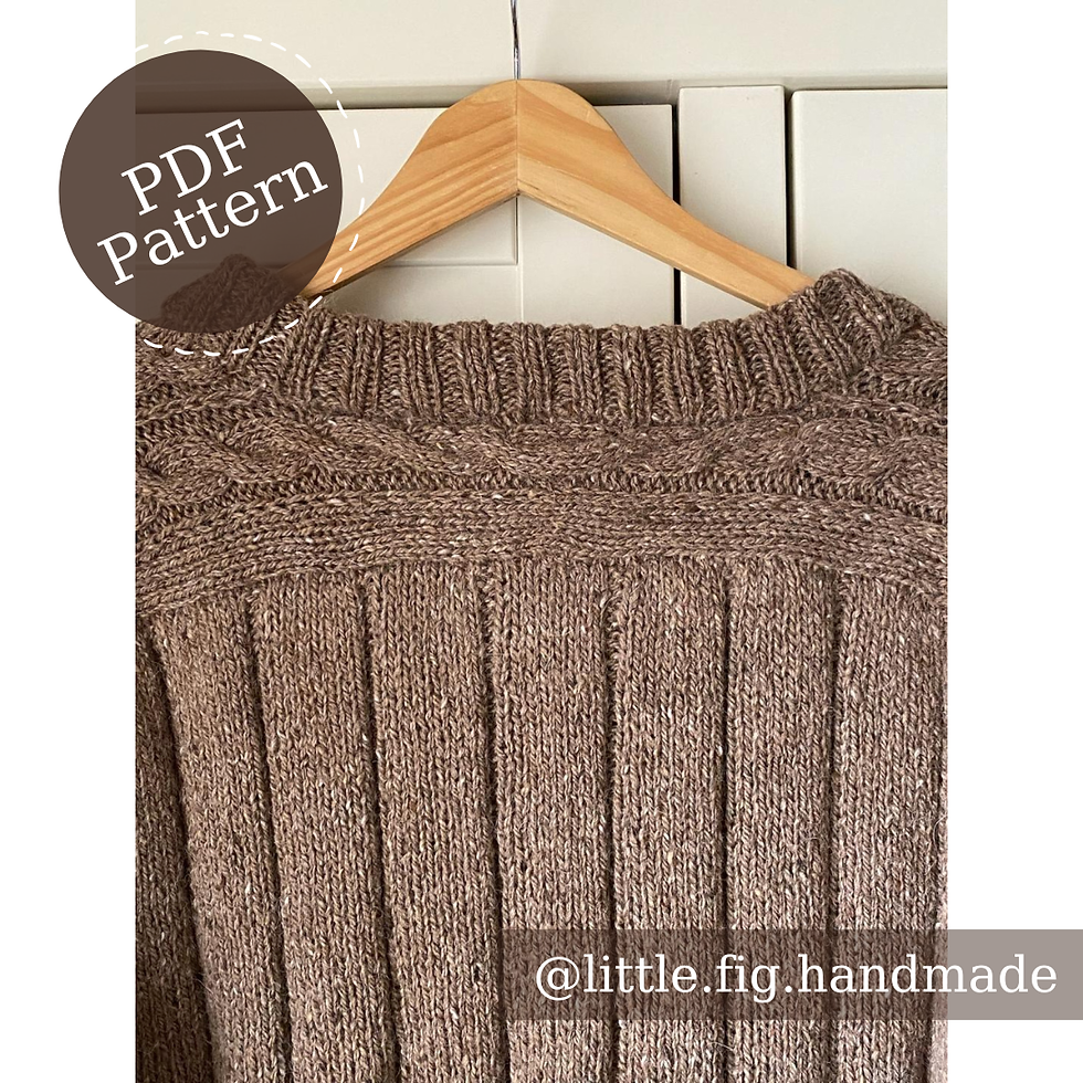 Thumbnail: BERT Men's Sweater PDF Knitting Pattern