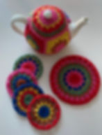 Thumbnail: Grandma Tea Set PDF Crochet Pattern