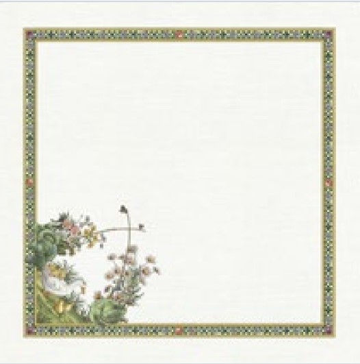 Miniature : Serviettes4dinner BUNNY GARDEN Lin - La Girafe Bleue & Tessitura Toscana Telerie