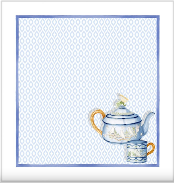 Thumbnail: TEATIME Cotton Napkins4Dinner - La Girafe Bleue and Tessitura Toscana Telerie