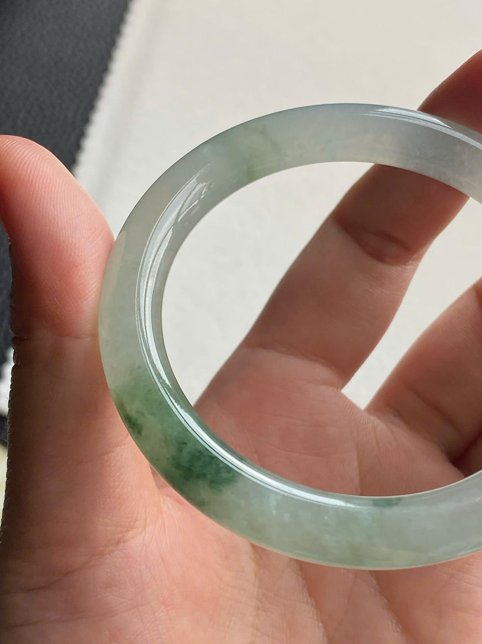 Hình thu nhỏ: Vòng ngọc Myanmar jadeite A ni 52-53