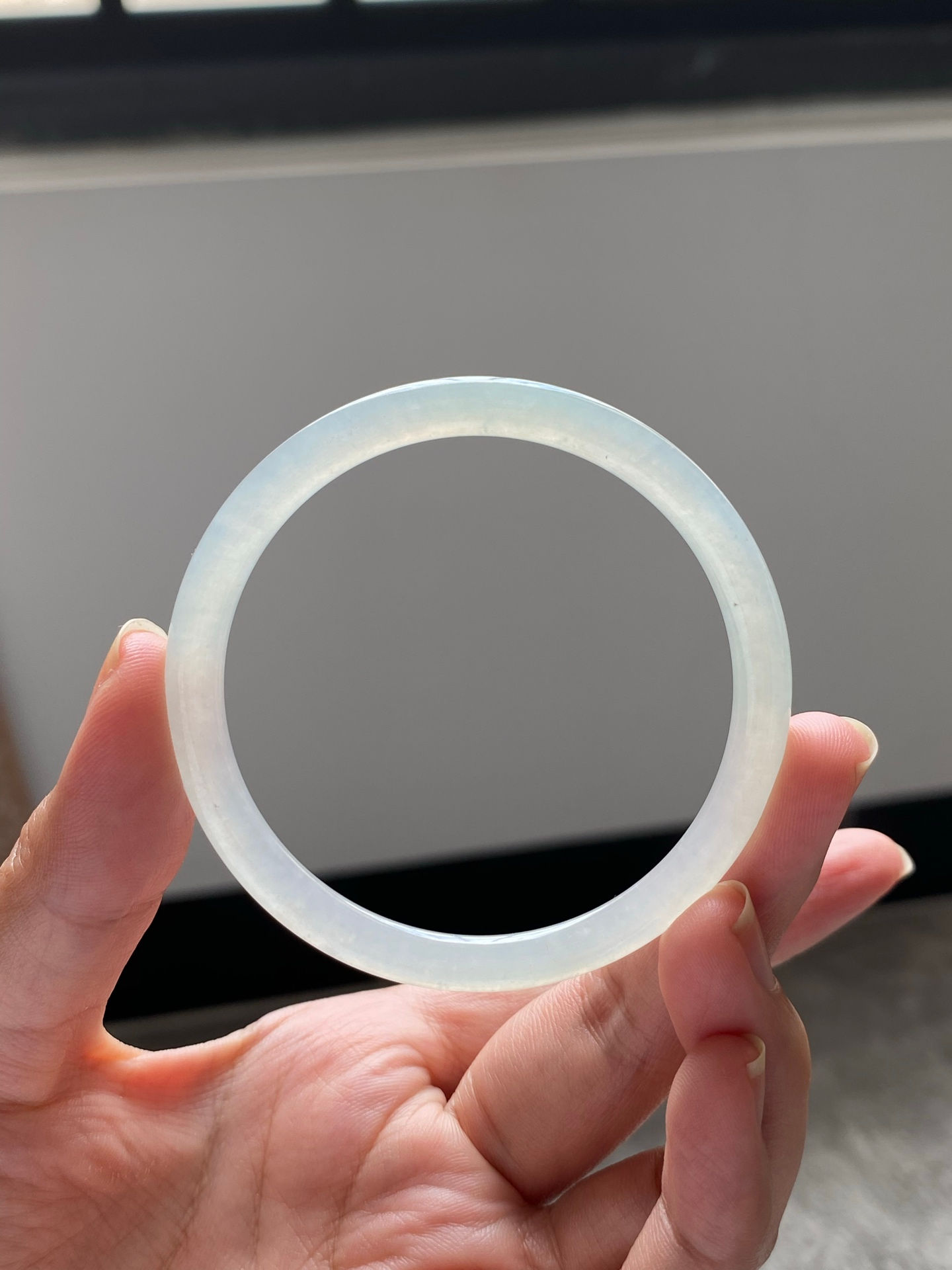 Vòng ngọc Myanmar jadeite A ni 53.5