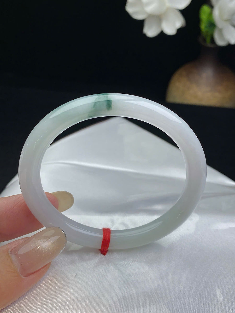 Hình thu nhỏ: Vòng ngọc Myanmar jadeite A ni 55.6