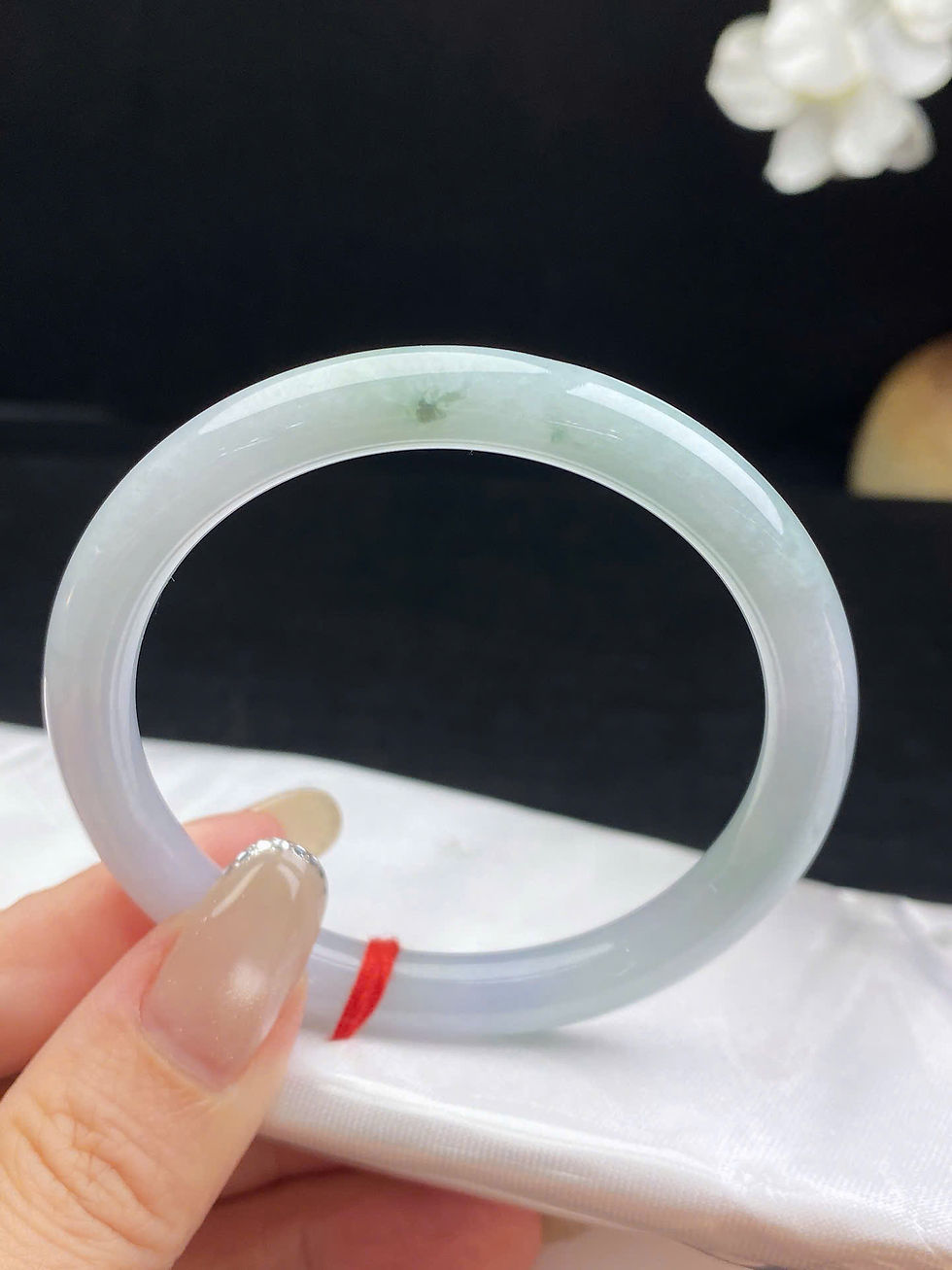 Hình thu nhỏ: Vòng ngọc Myanmar jadeite A ni 54.8