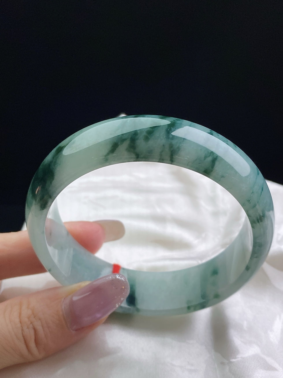 Hình thu nhỏ: Vòng ngọc Myanmar jadeite A ni 61.1