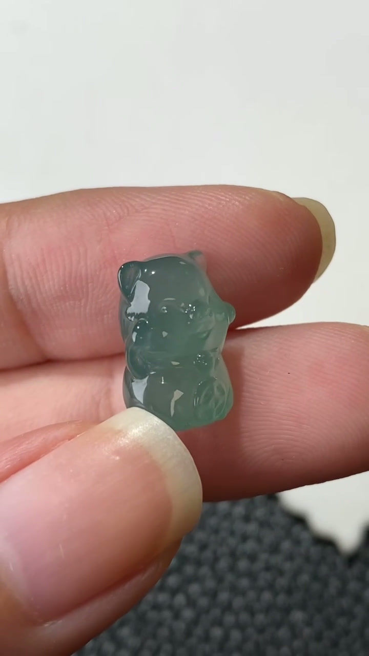 Mặt ngọc Heo con ngọc Jadeite A