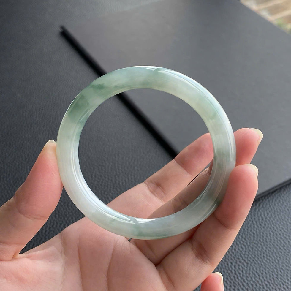 Hình thu nhỏ: Vòng ngọc Myanmar jadeite A ni 55