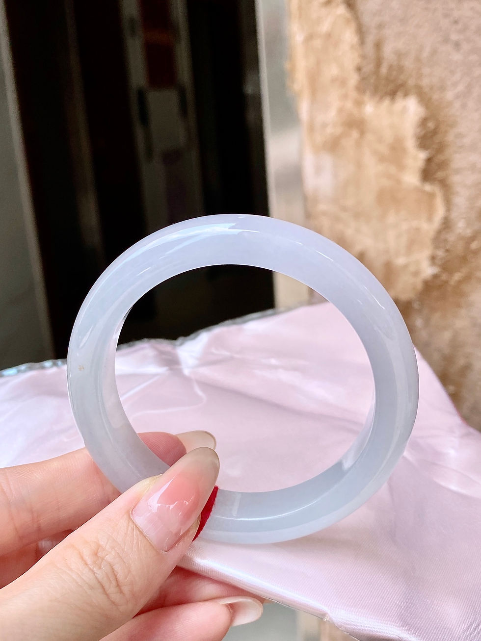 Hình thu nhỏ: Vòng ngọc Myanmar jadeite A ni 55.7