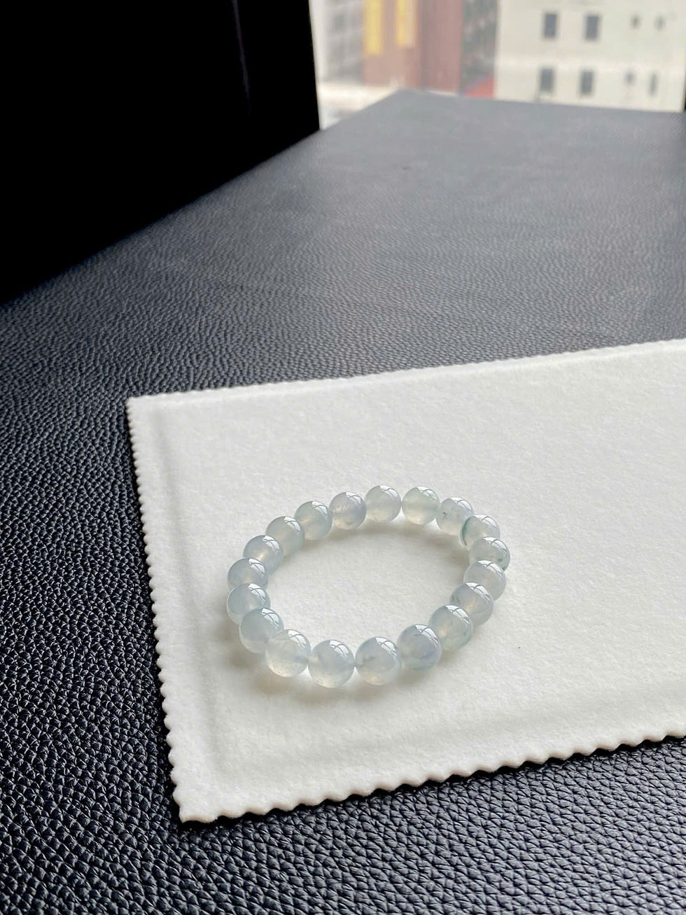 Hình thu nhỏ: Chuỗi hạt Bead ngọc Myanmar jadeite A