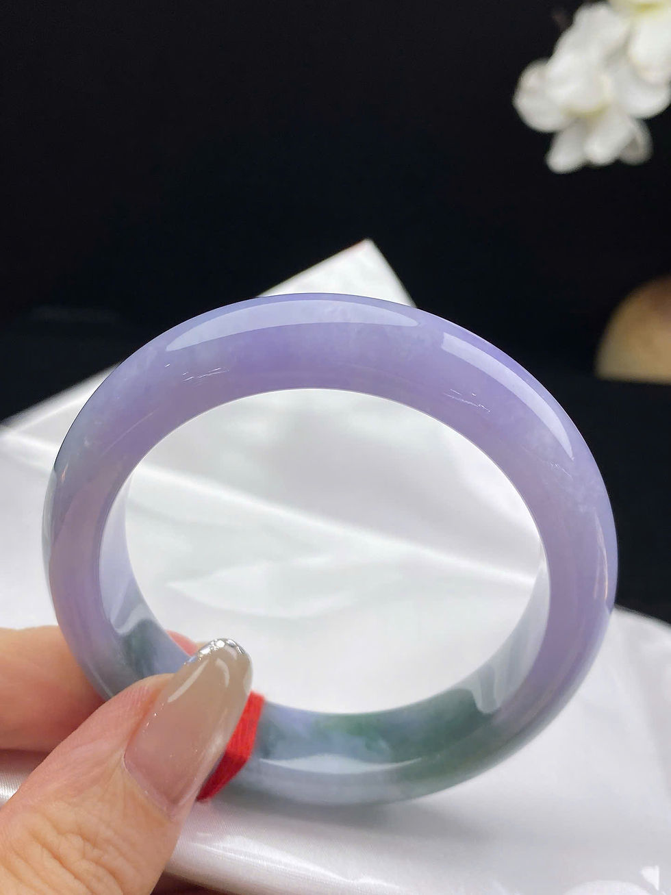 Hình thu nhỏ: Vòng ngọc Myanmar jadeite A ni 53.5
