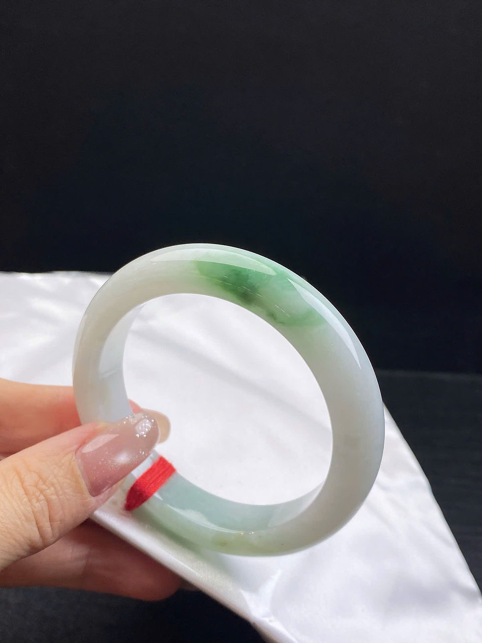 Hình thu nhỏ: Vòng ngọc Myanmar jadeite A ni 54.7