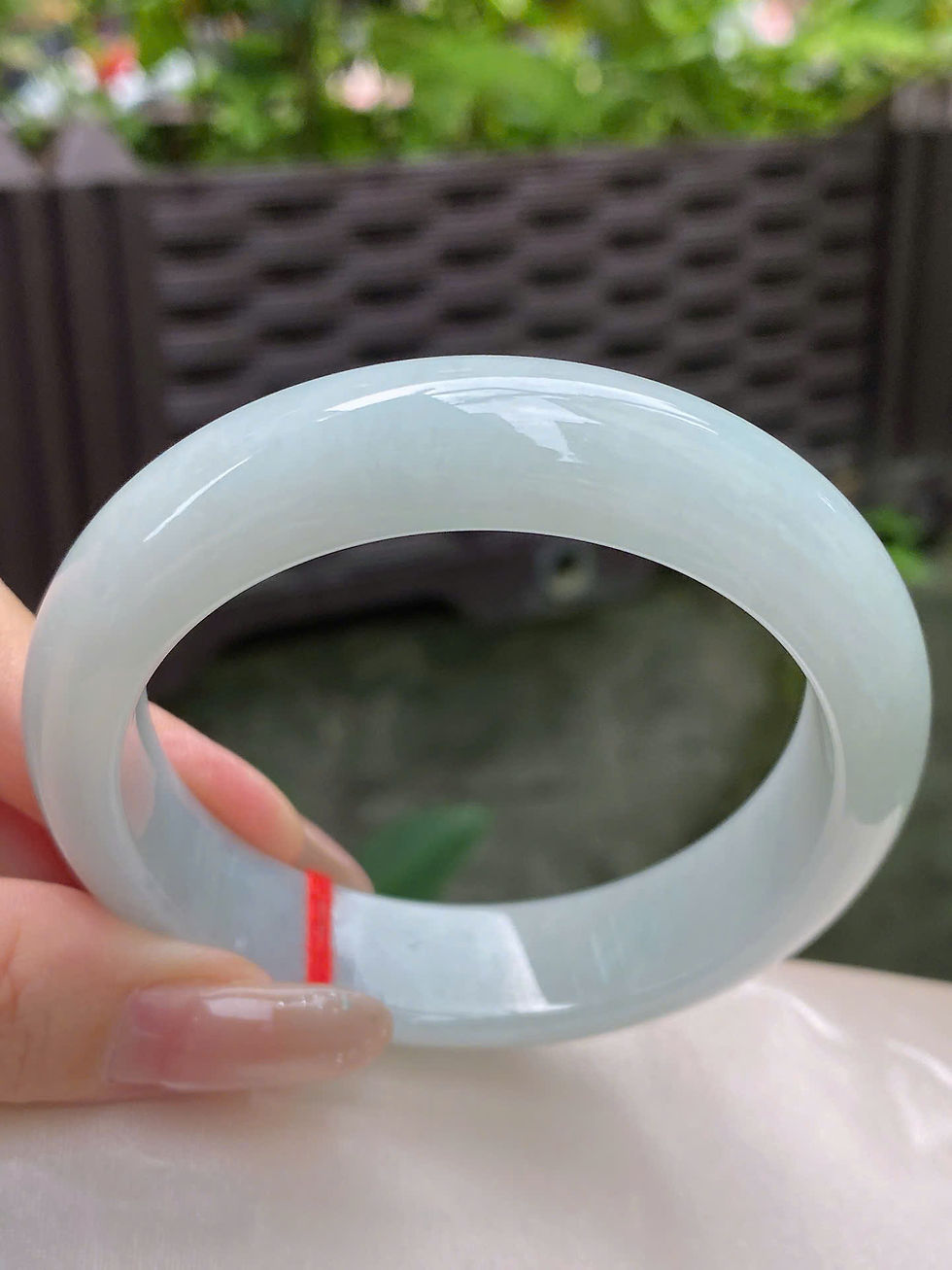 Hình thu nhỏ: Vòng ngọc Myanmar jadeite A ni 57.5